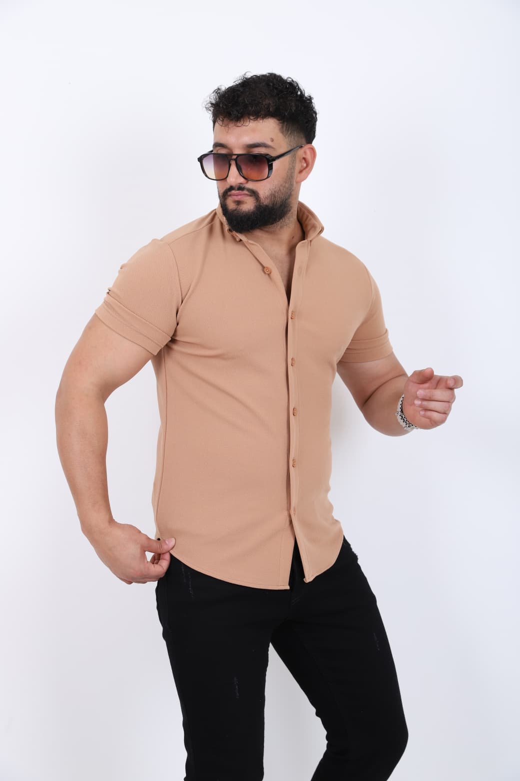 Slim Fit Kısa Kol Gömlek