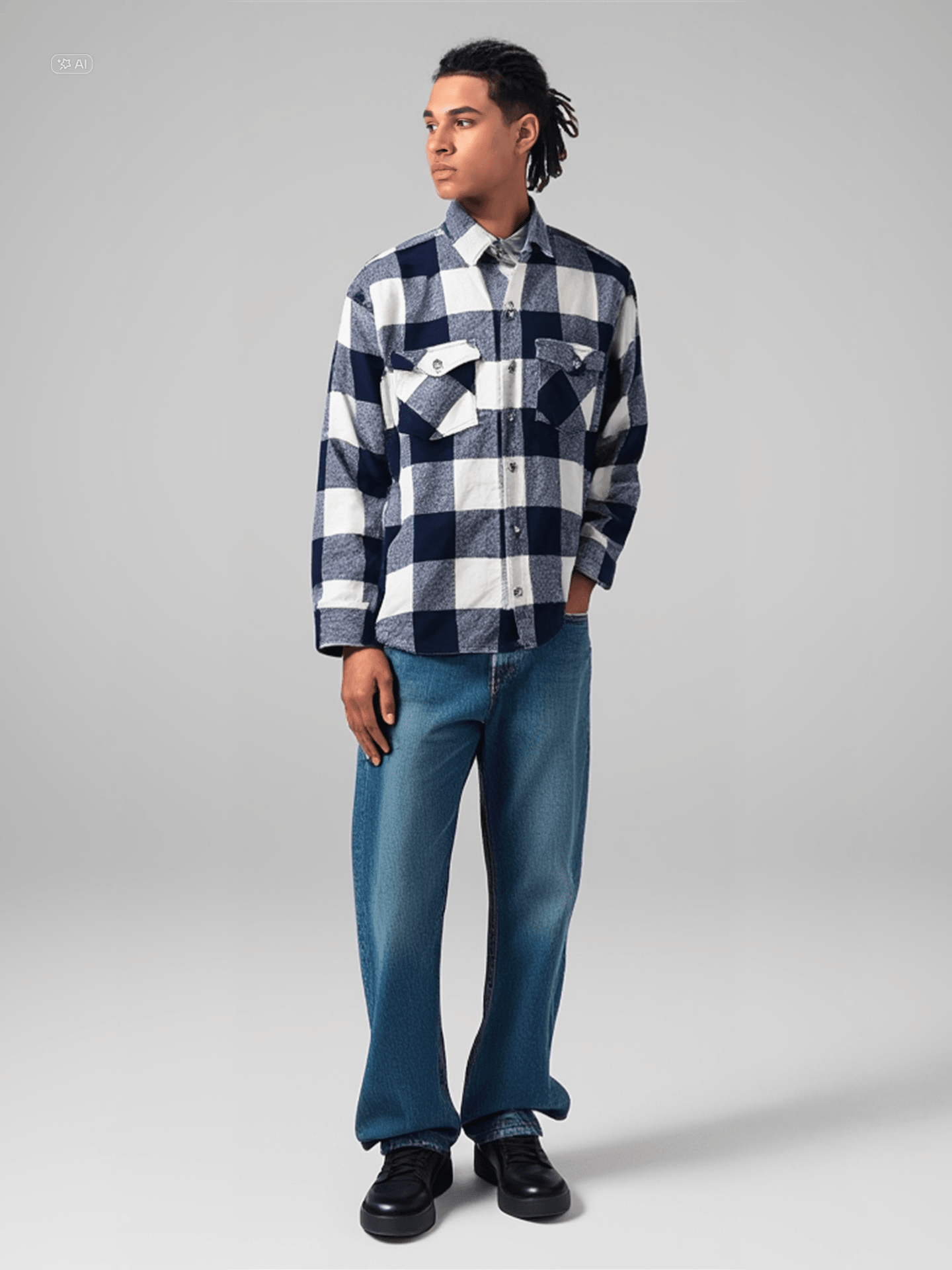 Oduncu Gömlek - Beyaz