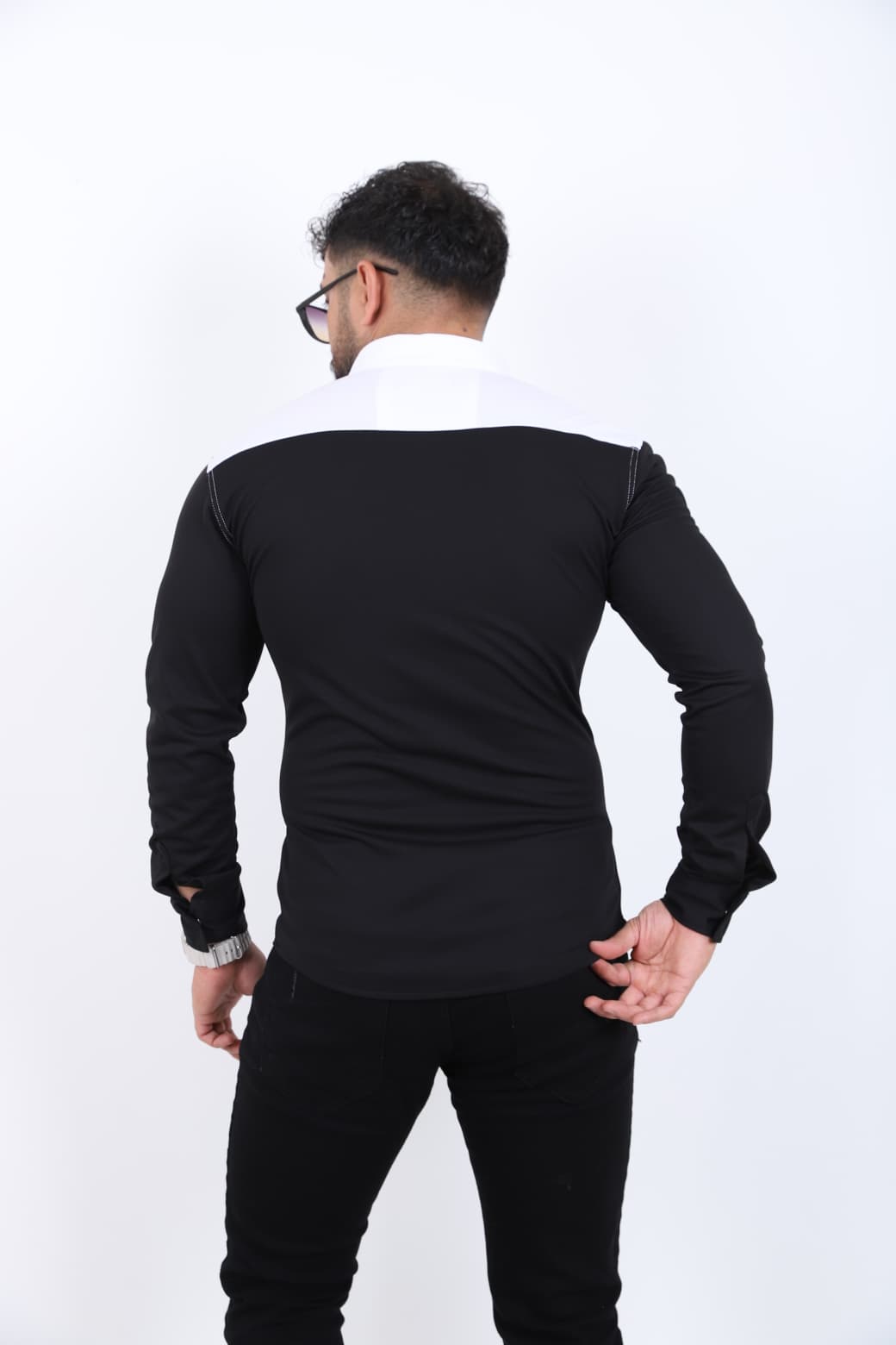 Çift Renk Slim Fit Gömlek