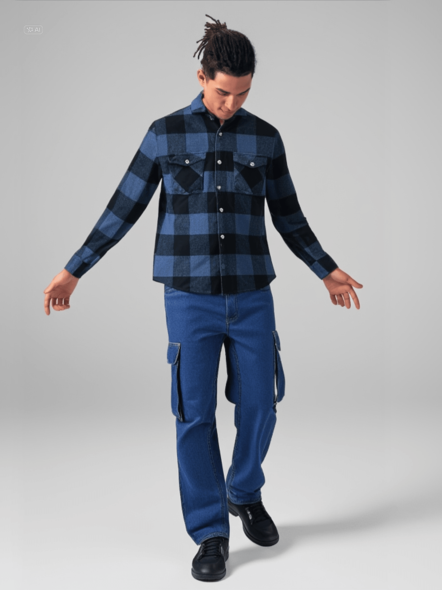 Oduncu Gömlek - Lacivert