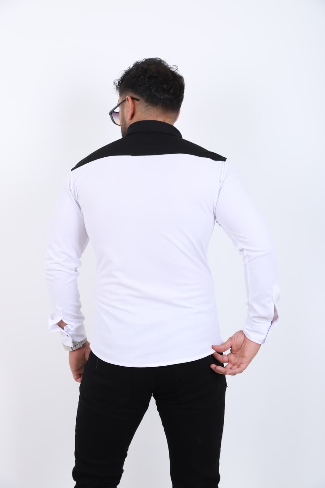 Çift Renk Slim Fit Gömlek