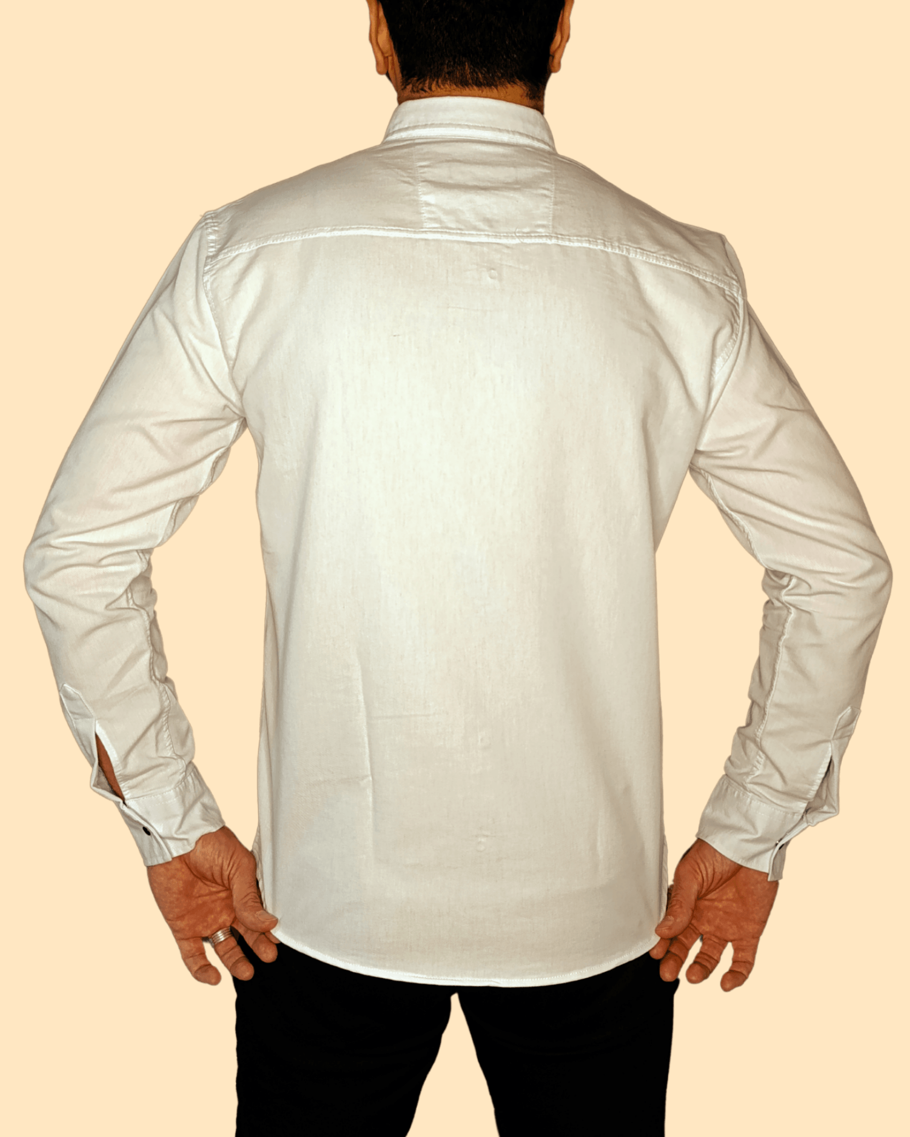 Erkek Çıtçıtlı Uzun Kol Gabardin Cepli Gömlek