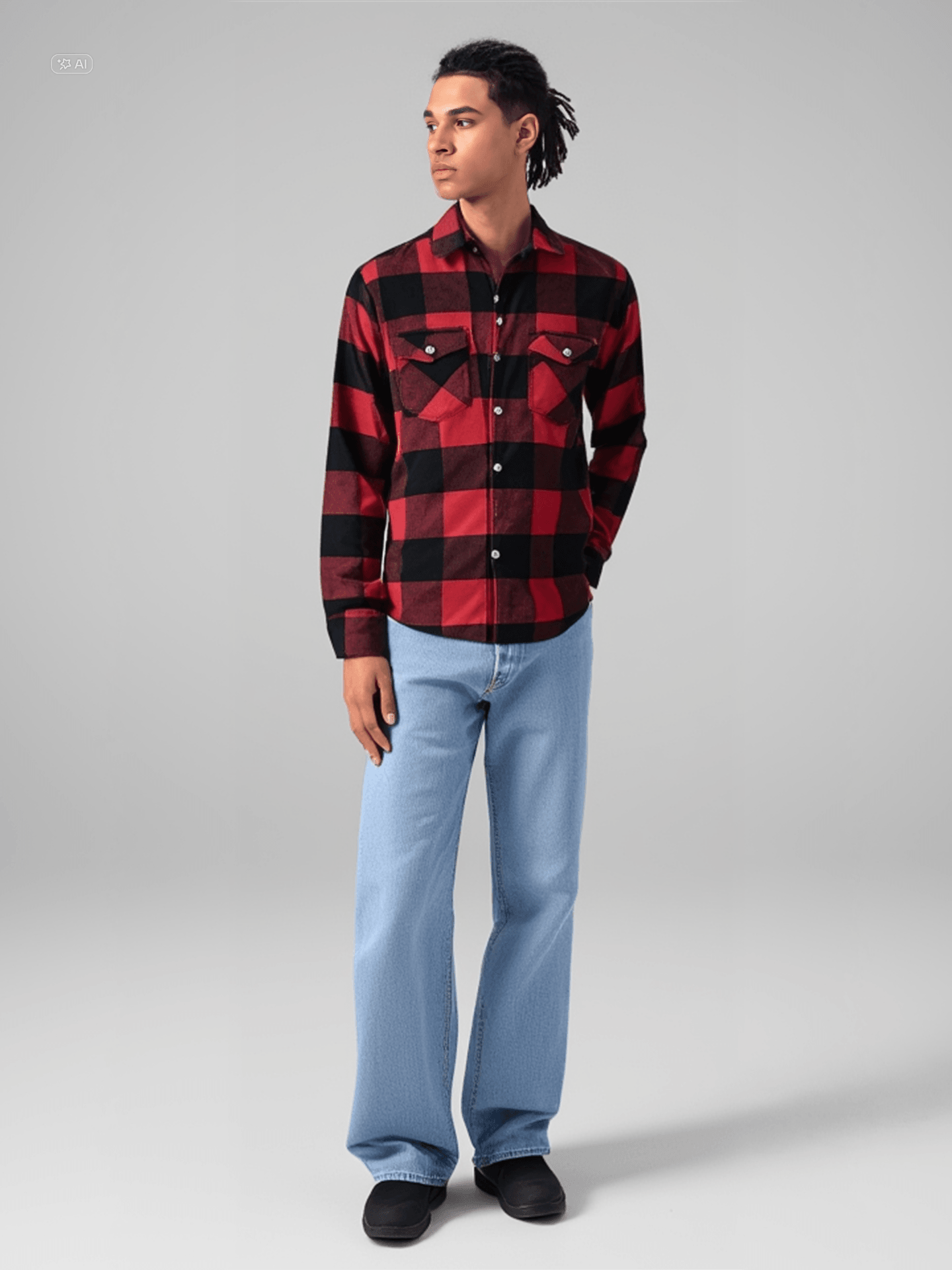 Oduncu Gömlek - Bordo