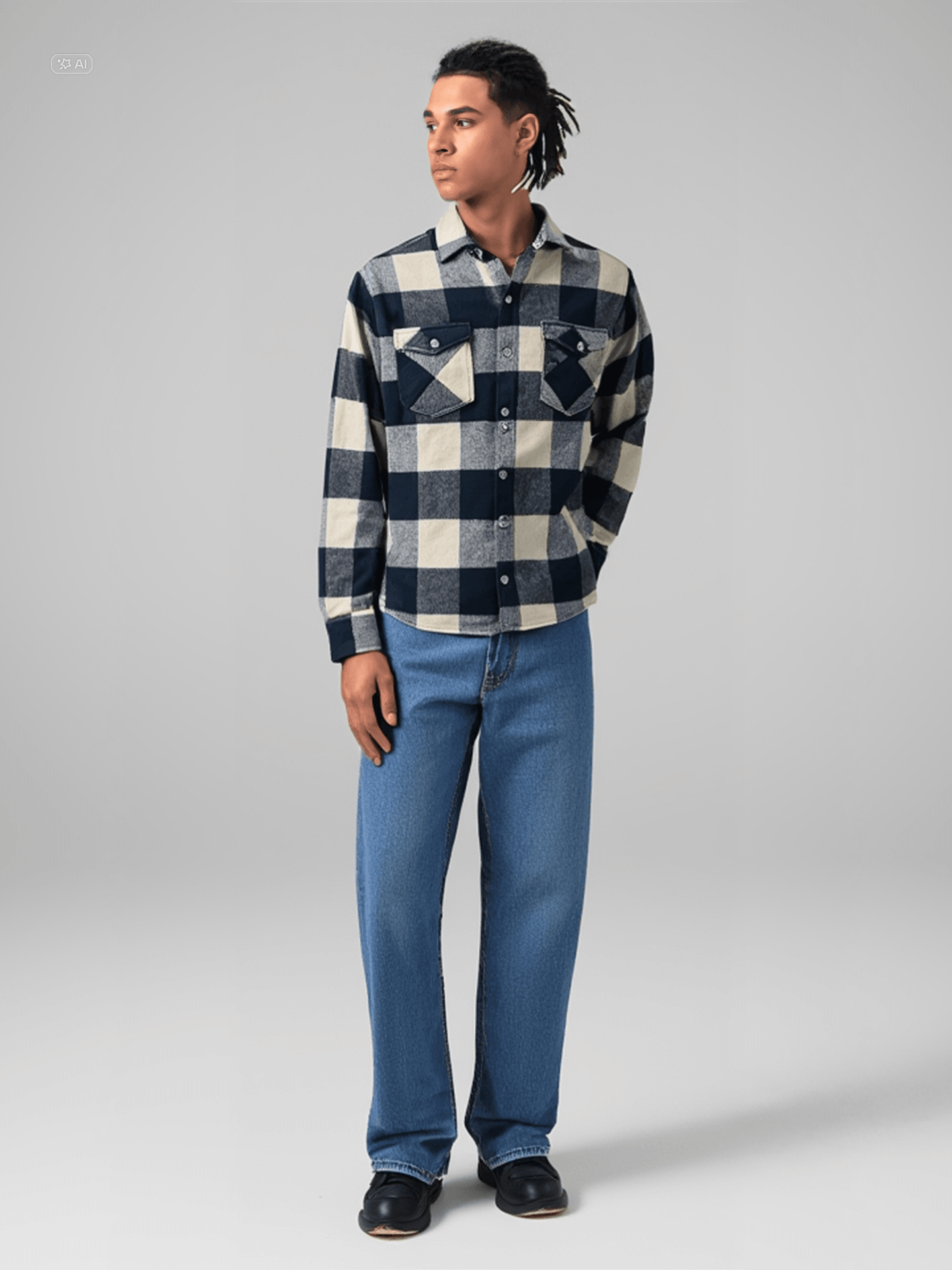 Oduncu Gömlek - Krem