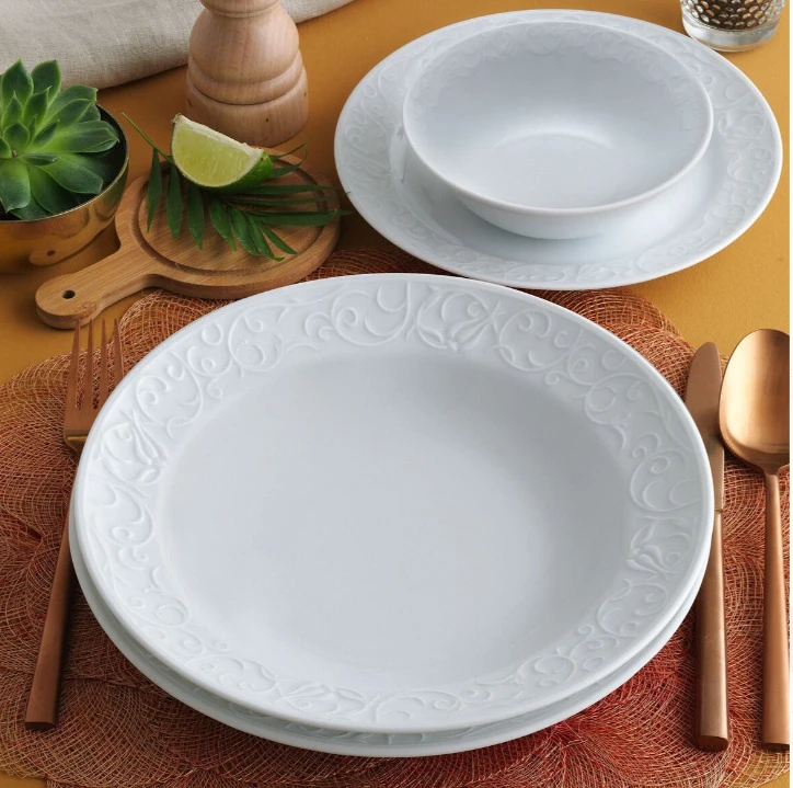 GÜRAL PORSELEN BAHAR DALI 22 CM YEMEK TABAK 6 ADET