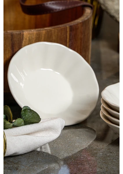 FARİKA SADE 6 ADET PORSELEN ÇAY TABAĞI 11 CM