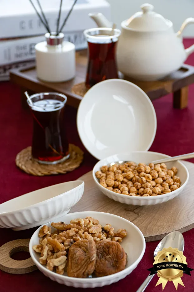 FARİKA KARİZMA 6 ADET  SADE 13 CM ÇEREZLİK