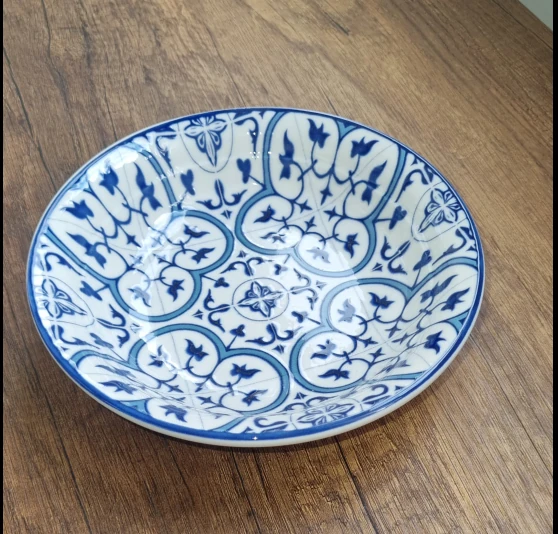 GÜRAL PORSELEN 6 ADET SUJE SERİSİ 19 CM ÇUKUR YEMEK TABAĞI 32617