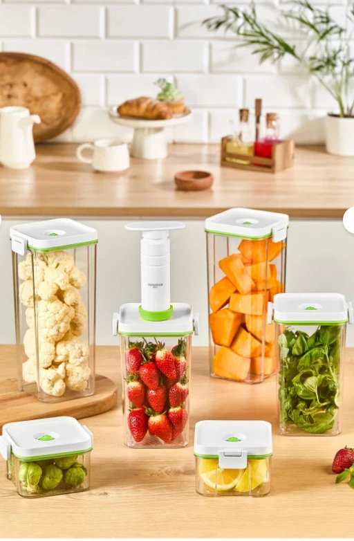 Respirox Vakumlu Saklama Kabı Seti 6Lı MANUEL Pompalı