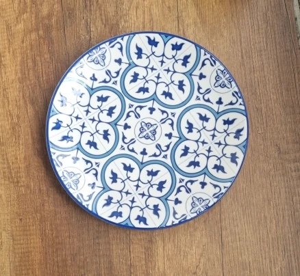 GÜRAL PORSELEN 6 ADET SUJE SERİSİ 19 CM PASTA TABAĞI 32617