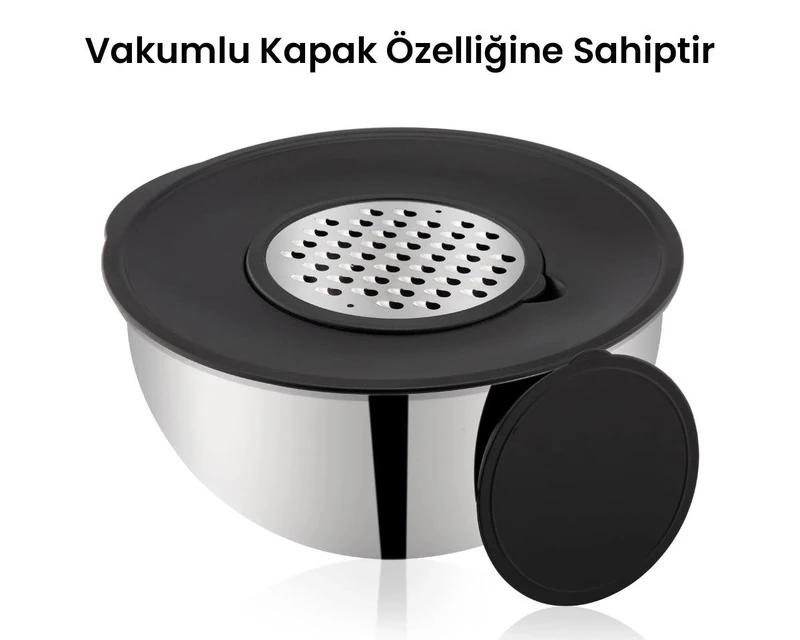 KAHRAMANLAR 3 LÜ KARIŞTIRMA KABI ÇELİK