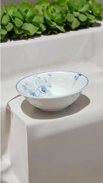 GÜRAL PORSELEN 6 ADET SUJE SERİSİ 14 CM KASE 1891 KUŞLU