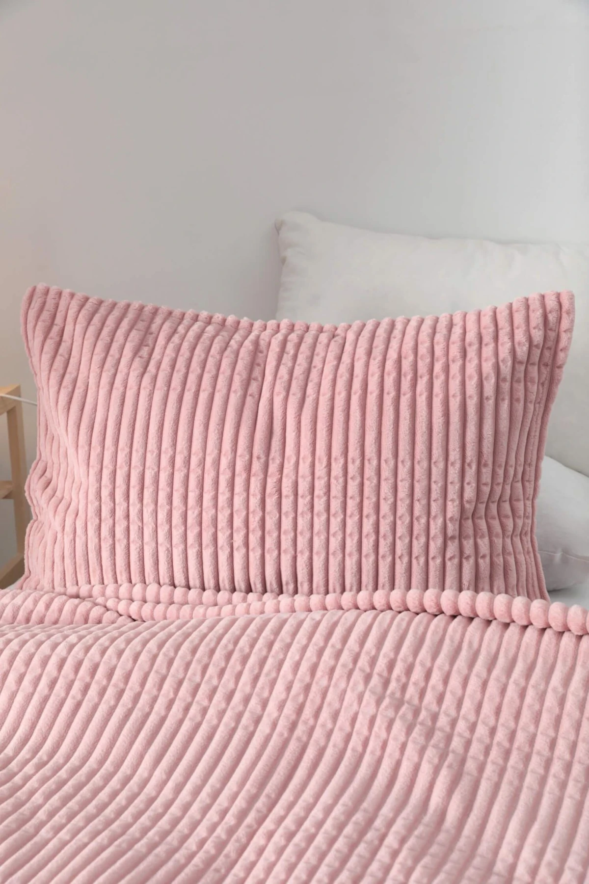 MERİNOS MODERN LİNE YASTIK KILIFLI BATTANİYE SETİ ÇİFT KİŞİLİK