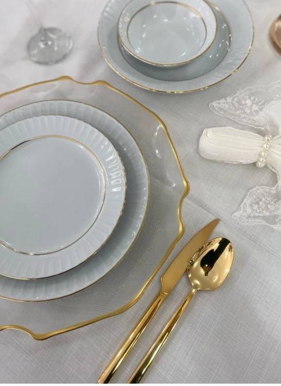 GÜRAL PORSELEN Sedef 24 Parça Yemek Takımı