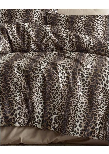 SNOW HOME CONSEPT ÇİFT KİŞİLİK NEVRESİM TAKIMI LEOPAR DESEN