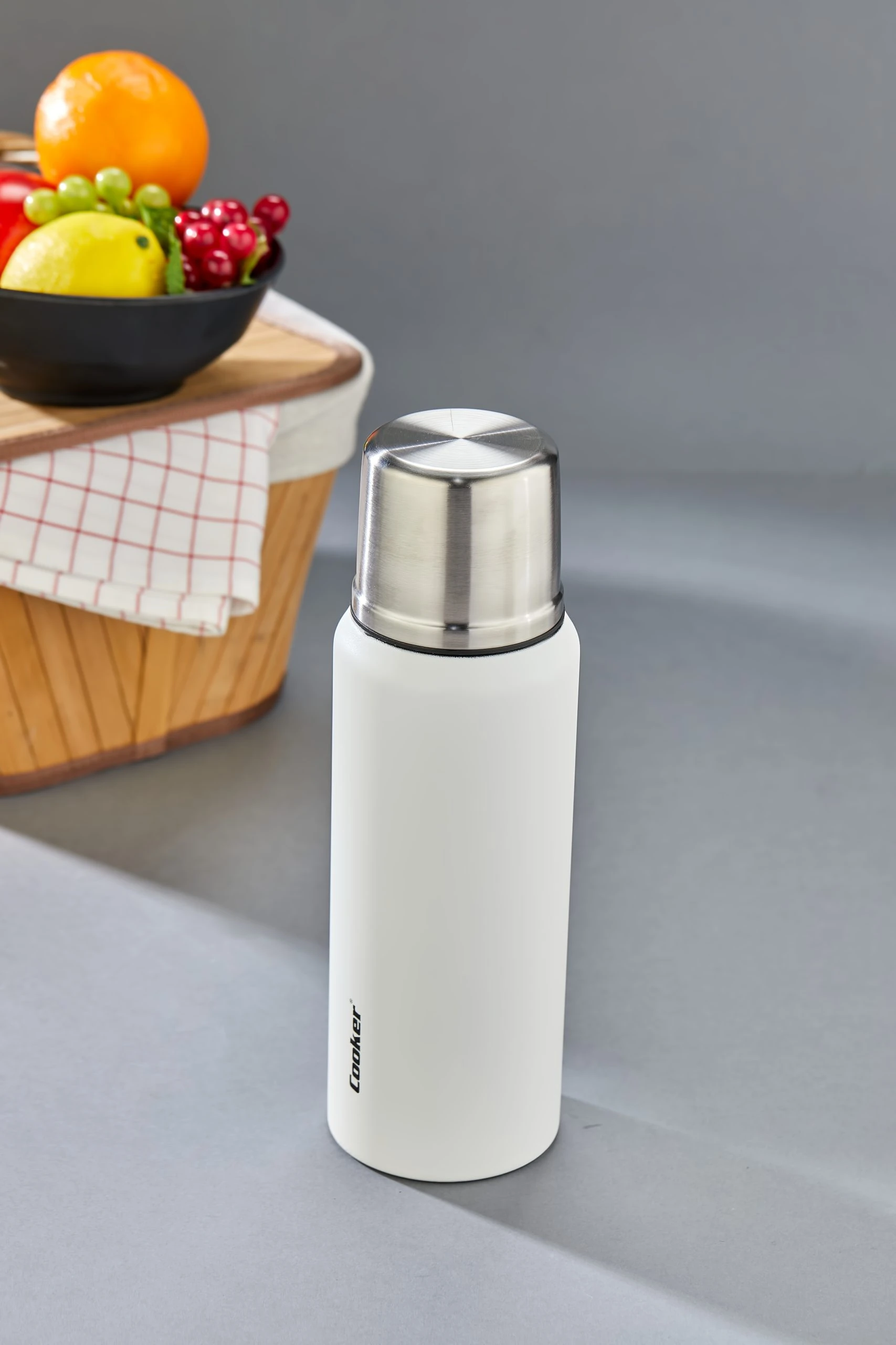 COOKER 750 ML BEYAZ TERMOS 24 SAT SICAK 48 SAAT SOĞUK