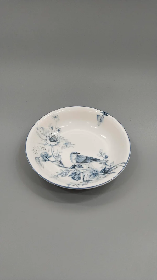 GÜRAL PORSELEN 6 ADET SUJE SERİSİ 14 CM ÇUKUR TABAK ÇEREZLİK  1891 KUŞLU