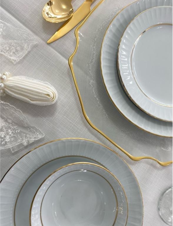 GÜRAL PORSELEN Sedef 24 Parça Yemek Takımı