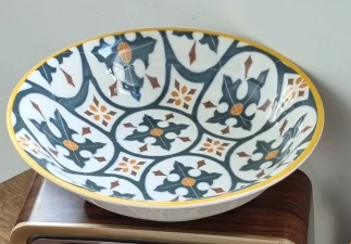 GÜRAL PORSELEN 6 ADET SUJE SERİSİ 19 CM ÇUKUR YEMEK TABAĞI30260