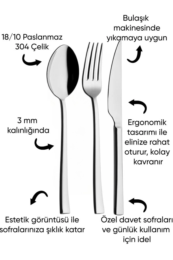 ROLLERS TATLI ÇATALI 6 LI İNCİ  MODEL