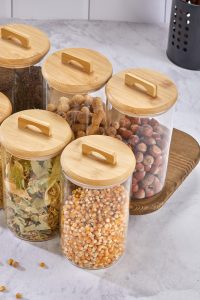 COOKER 2 ADET  19  CM BOROSİLİKAT CAM KAVONOZ VAKUM KAPAK