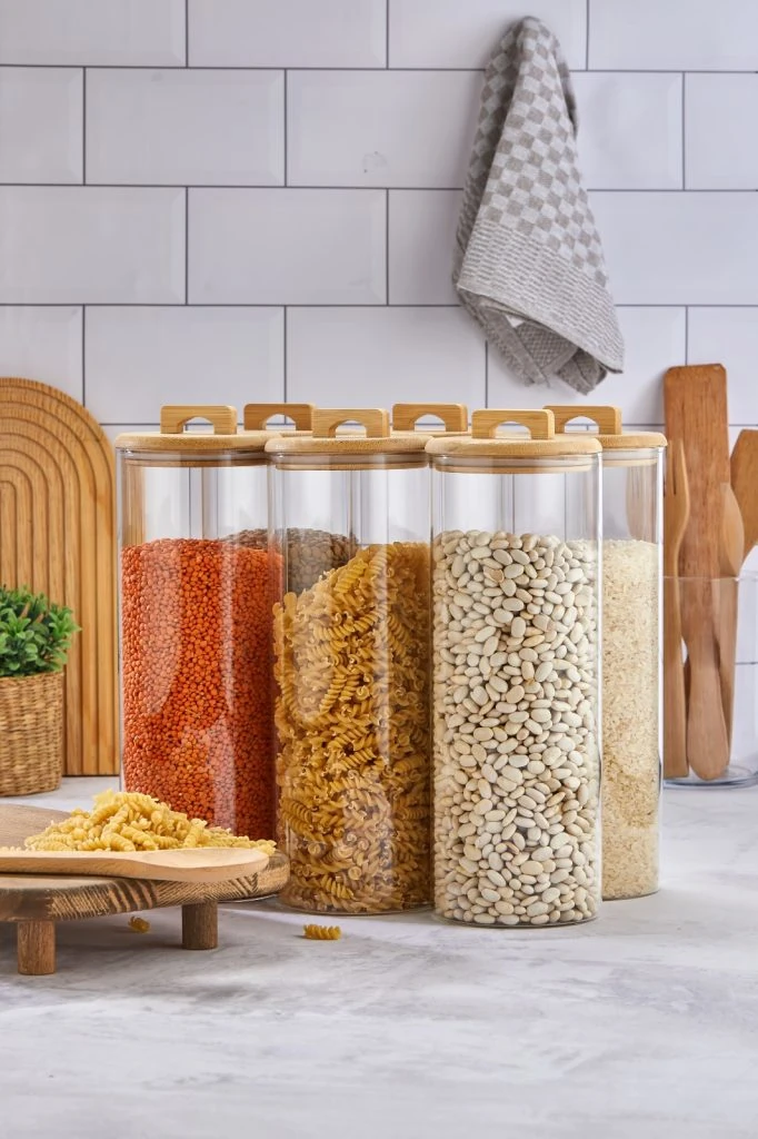 COOKER 2 ADET  29.5  CM BOROSİLİKAT CAM KAVONOZ VAKUM KAPAK