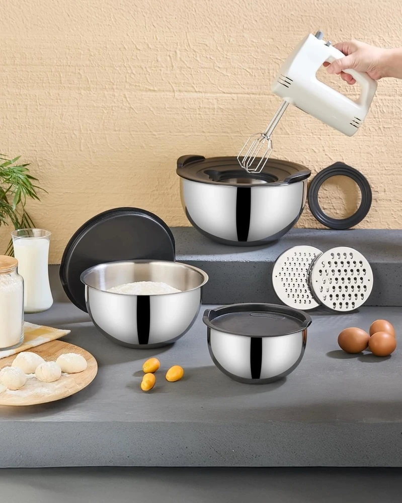 KAHRAMANLAR 3 LÜ KARIŞTIRMA KABI ÇELİK