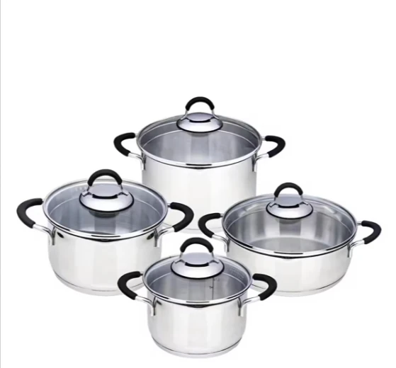 Bambum Stellar 8 Parça Çelik Tencere Seti - Silver