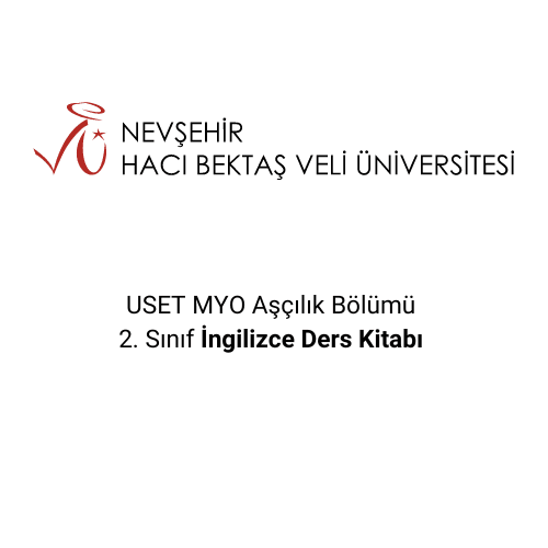 USET MYO Aşçılık Bölümü  2. Sınıf İngilizce Ders Kitabı 