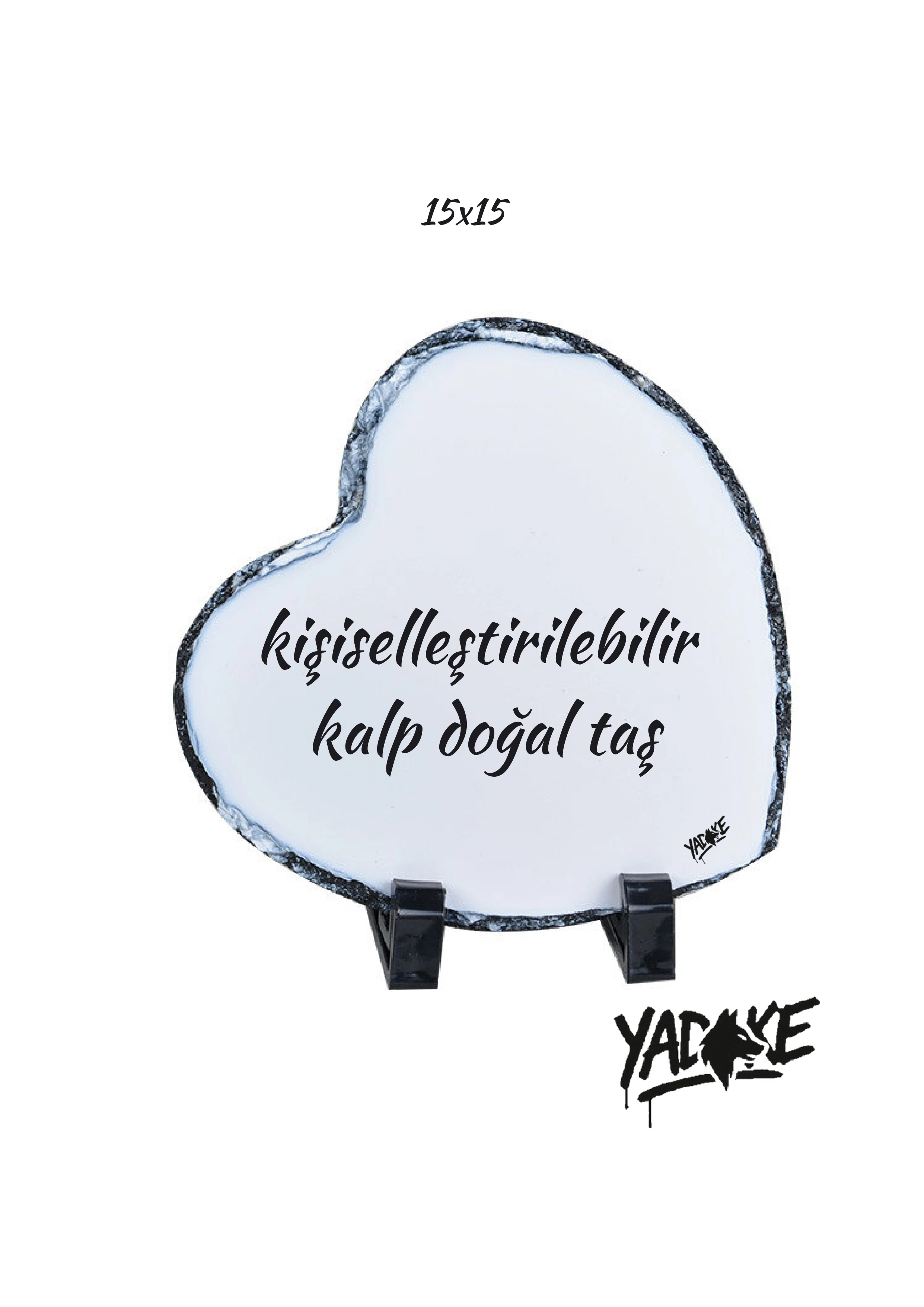 Kişiselleştirilebilir Kalp Doğal Taş