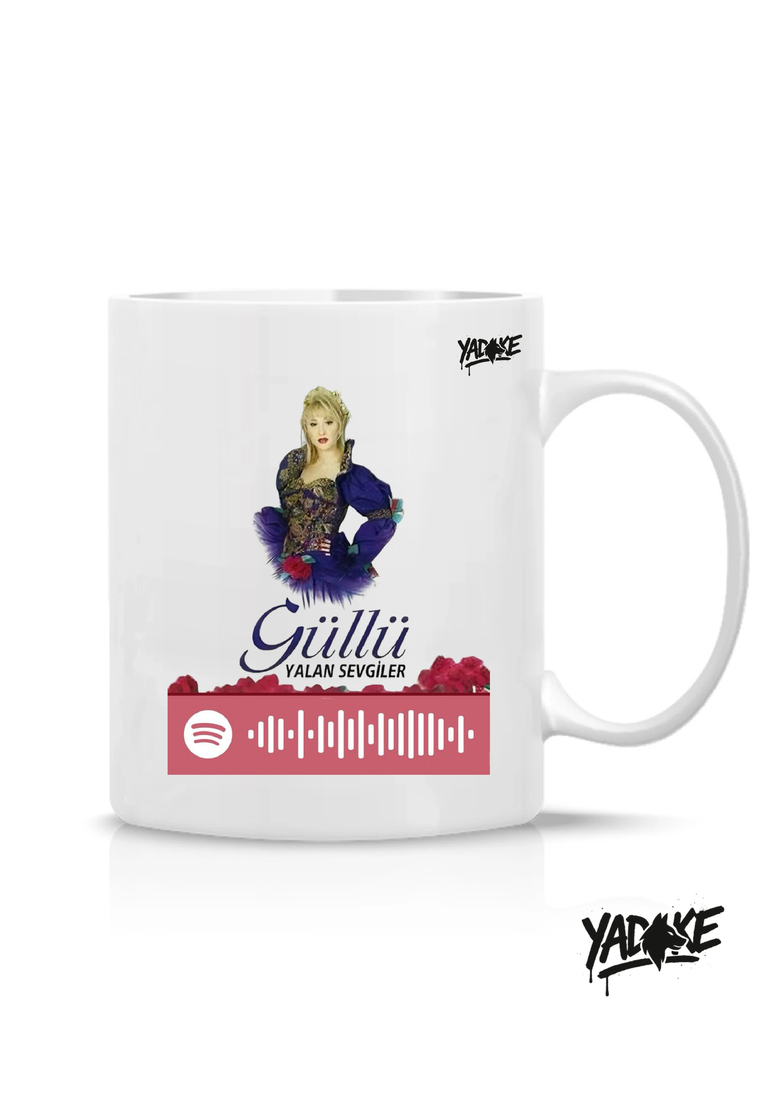 Güllü Porselen Kupa