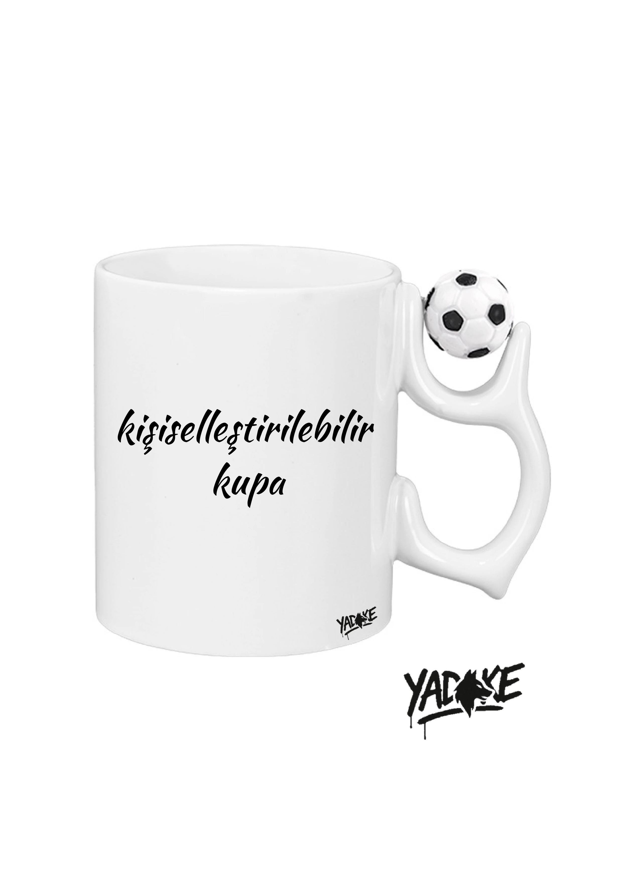 Kişiselleştirilebilir Futbol Topu Kuluplu Porselen Kupa