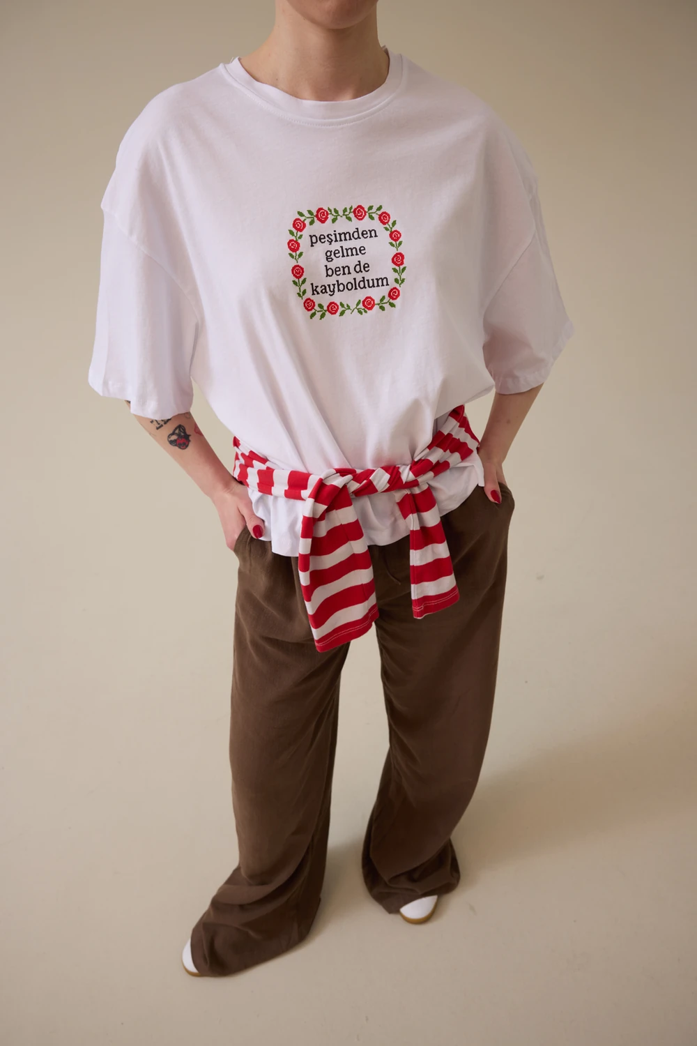 Peşimden Gelme Kısa Tişört