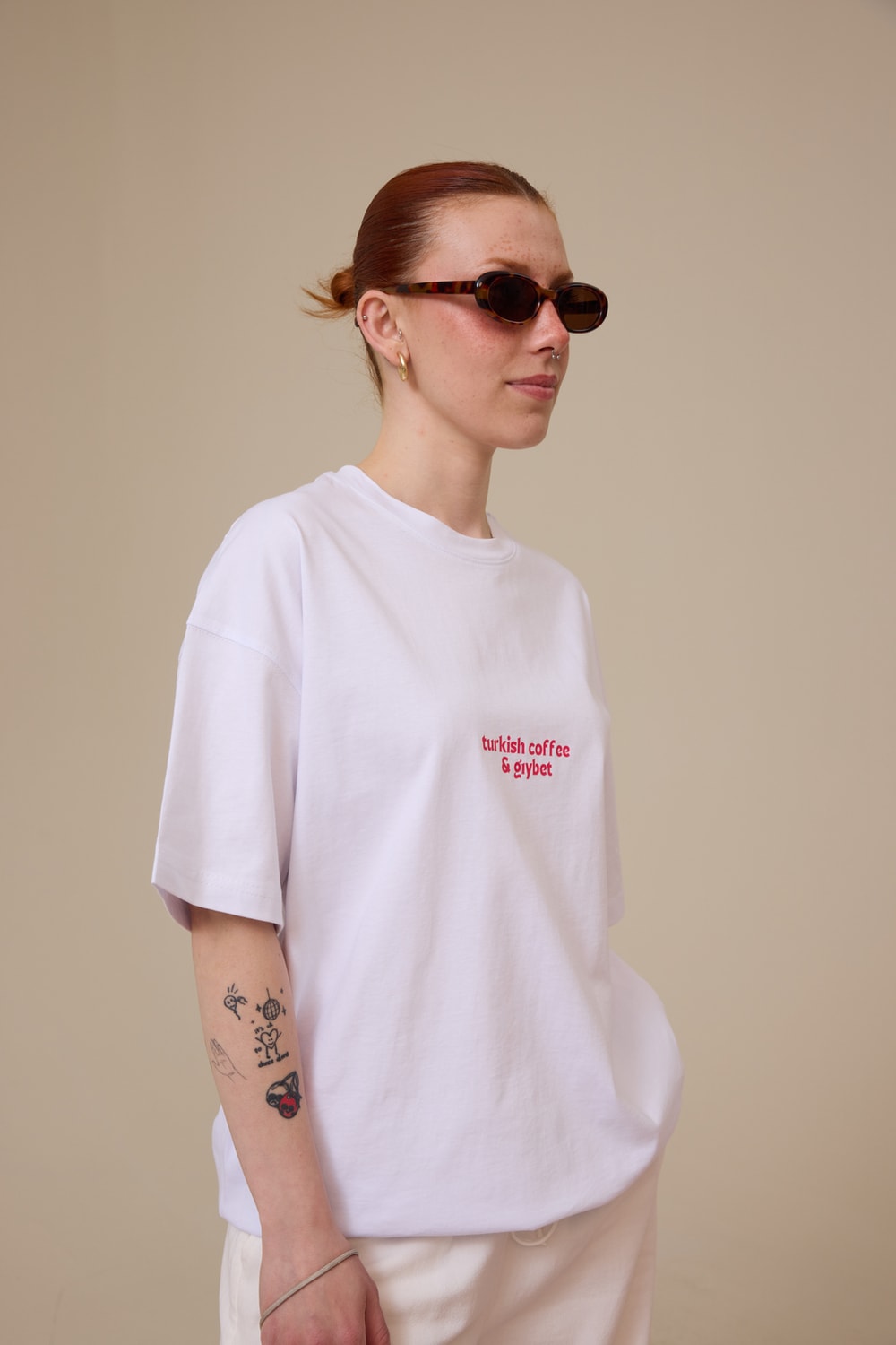 Gıybet Baskılı Oversize Tişört