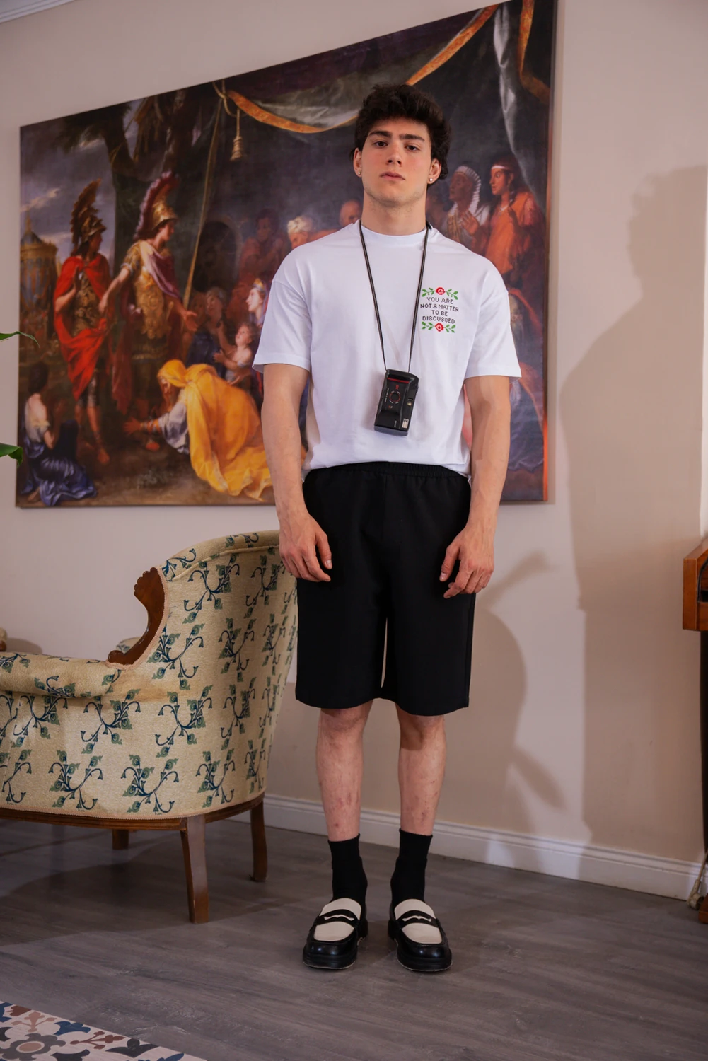 Konu Değilsin Baskılı Oversize Tişört