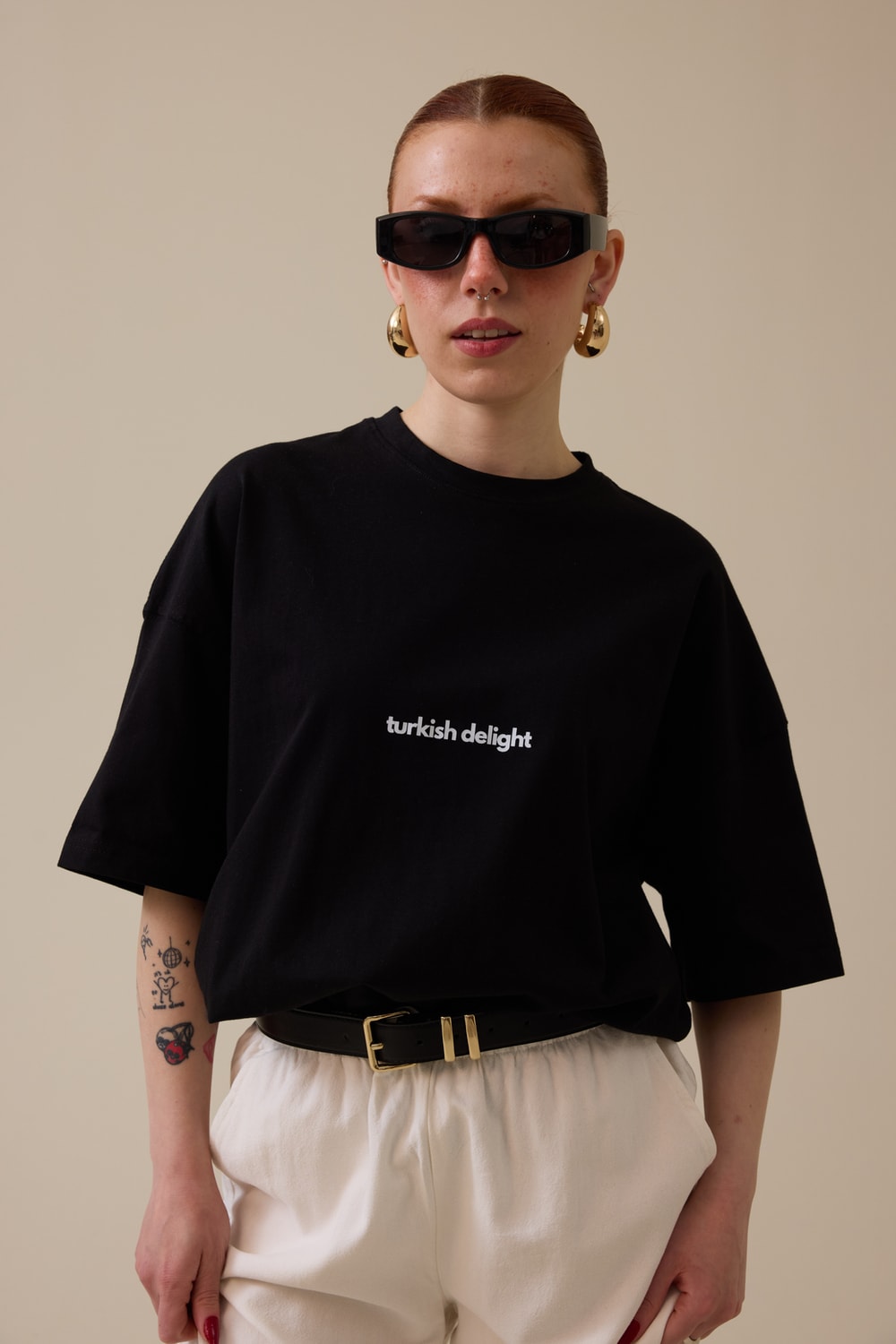Lokum Oversize Siyah Tişört
