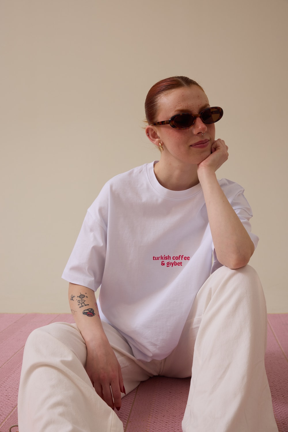 Gıybet Baskılı Oversize Tişört