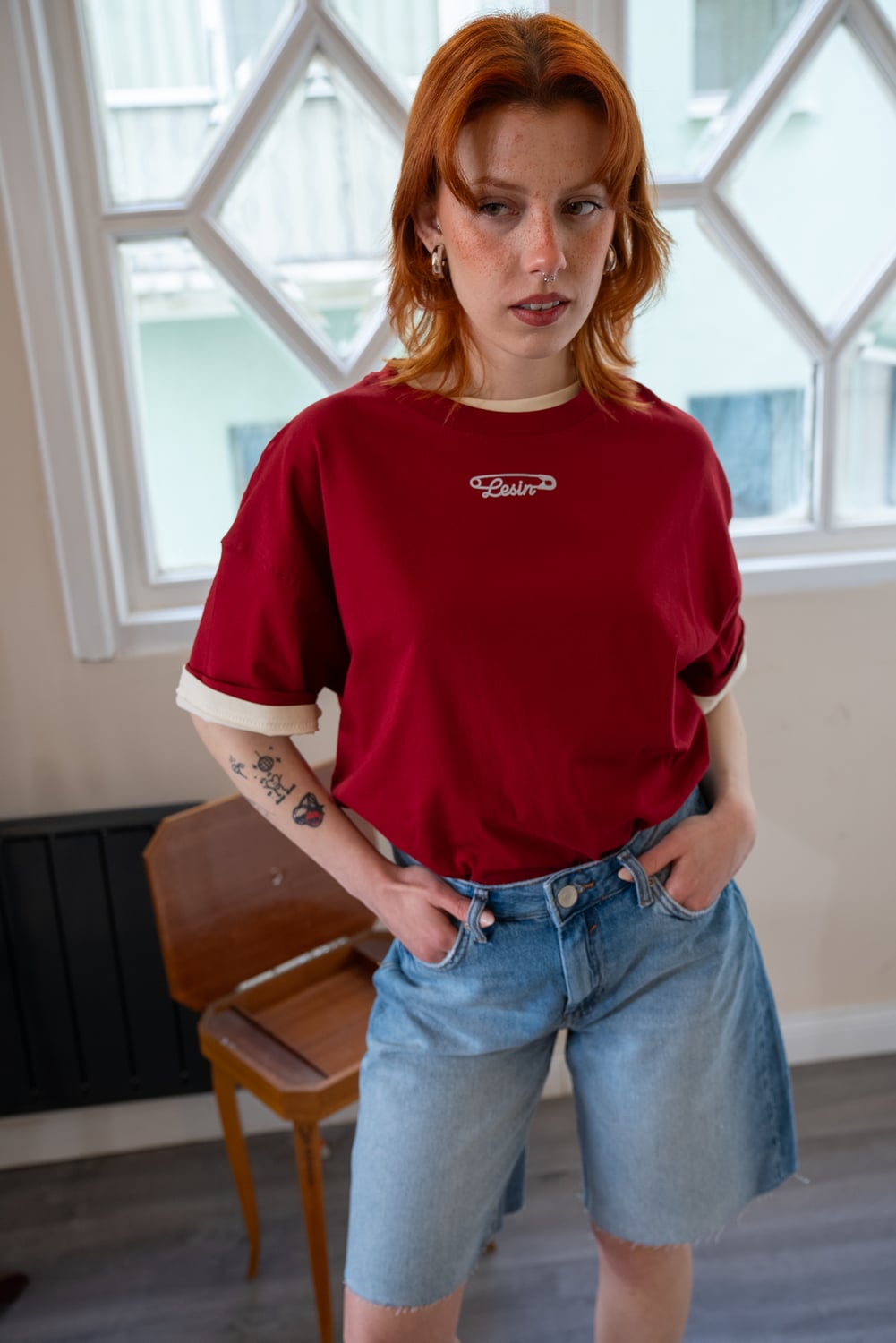 Lesin Çengel Oversize Tişört