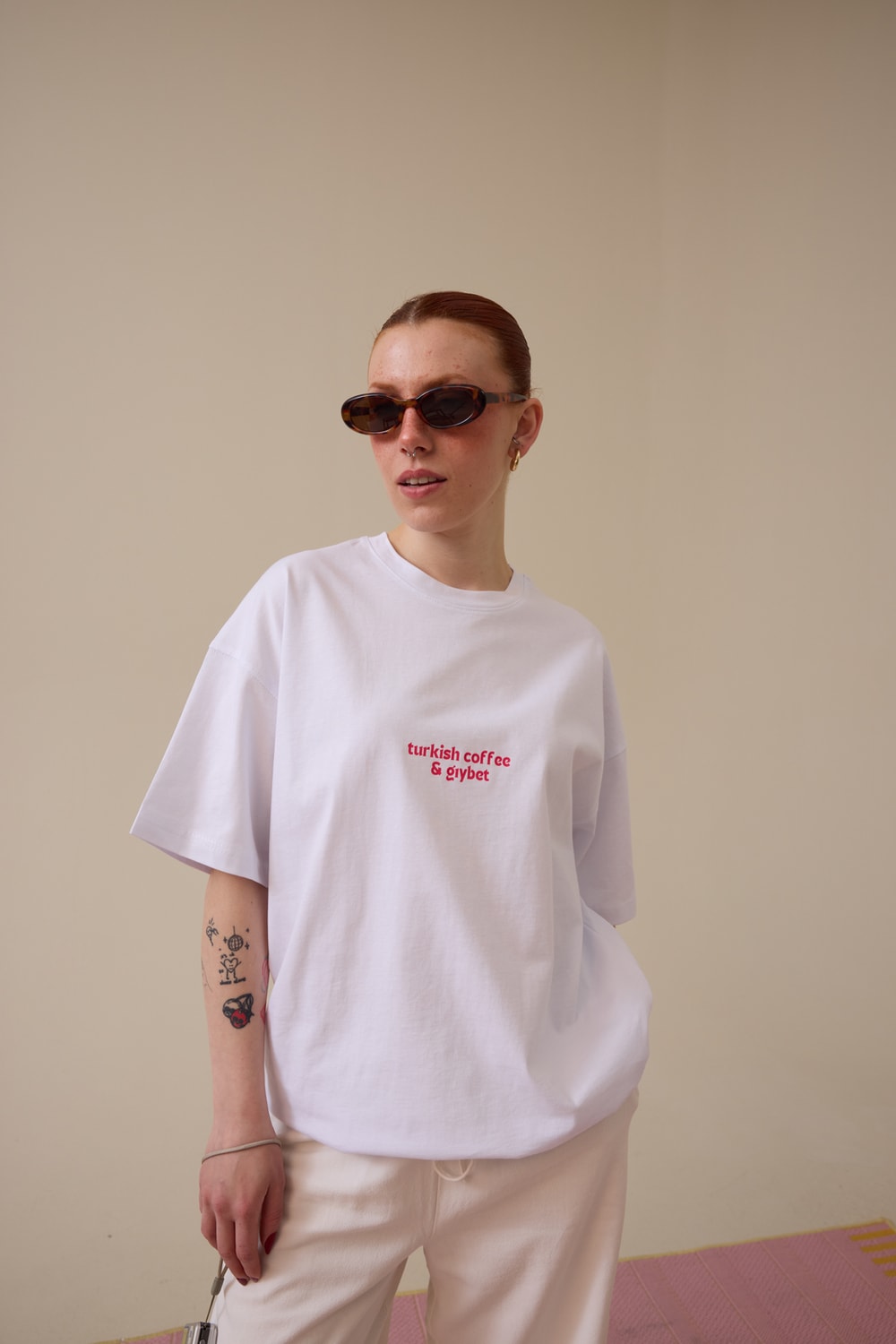 Gıybet Baskılı Oversize Tişört
