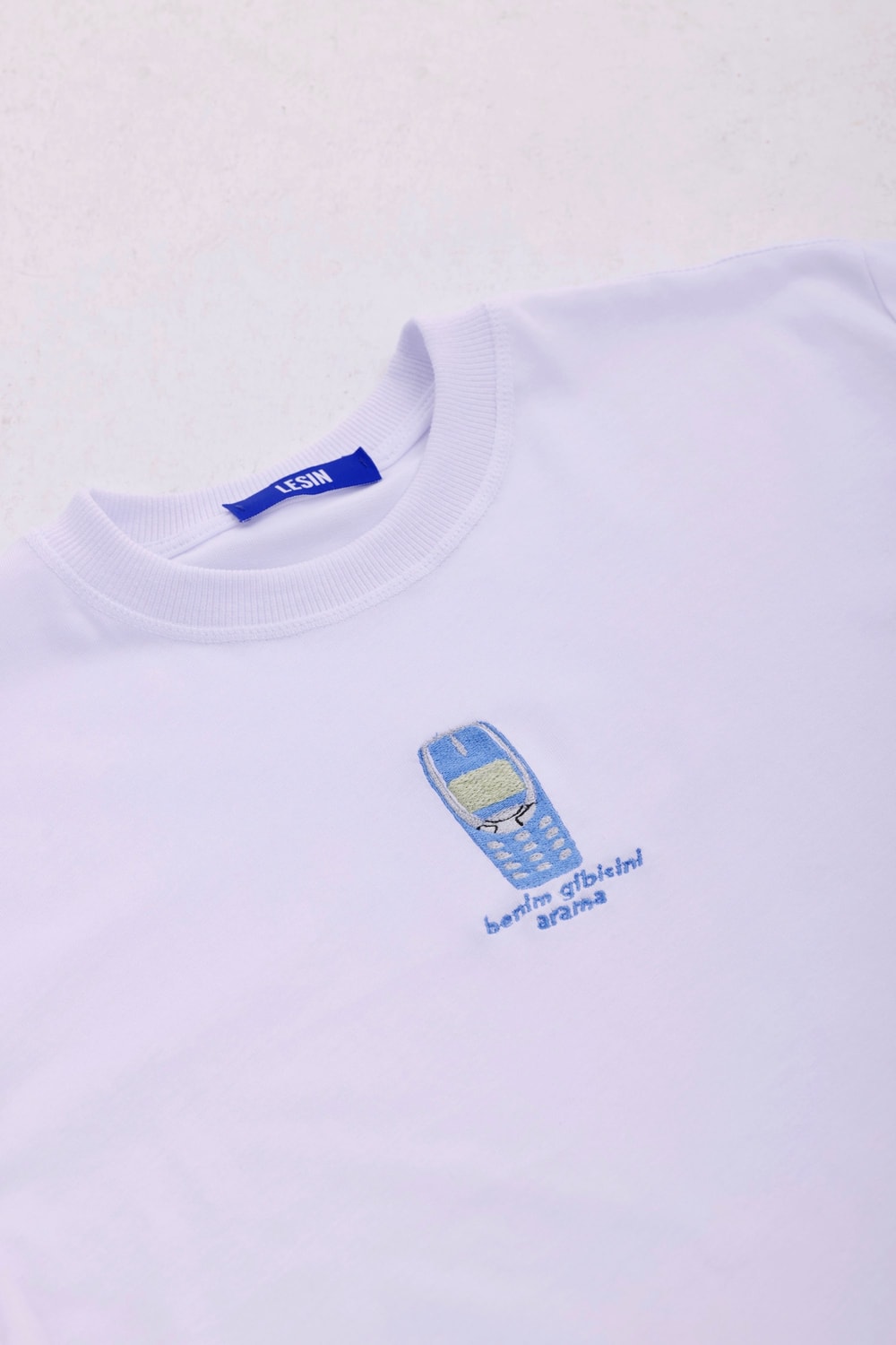 3310 Nakışlı Oversize Tişört