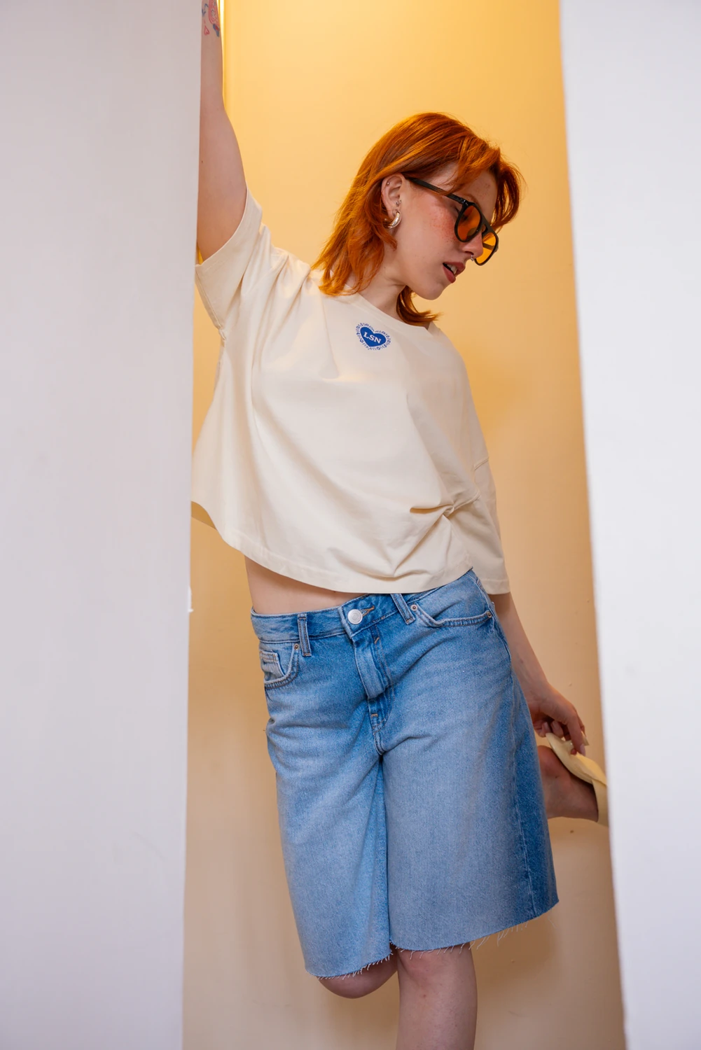 Lsn Tereyağ Kısa Tişört