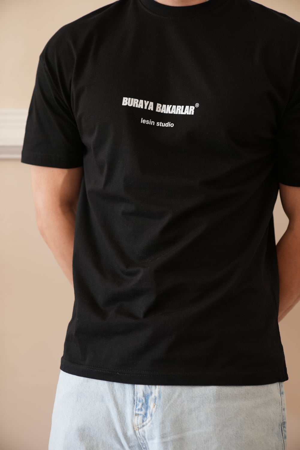 Buraya Bakarlar Oversize Tişört