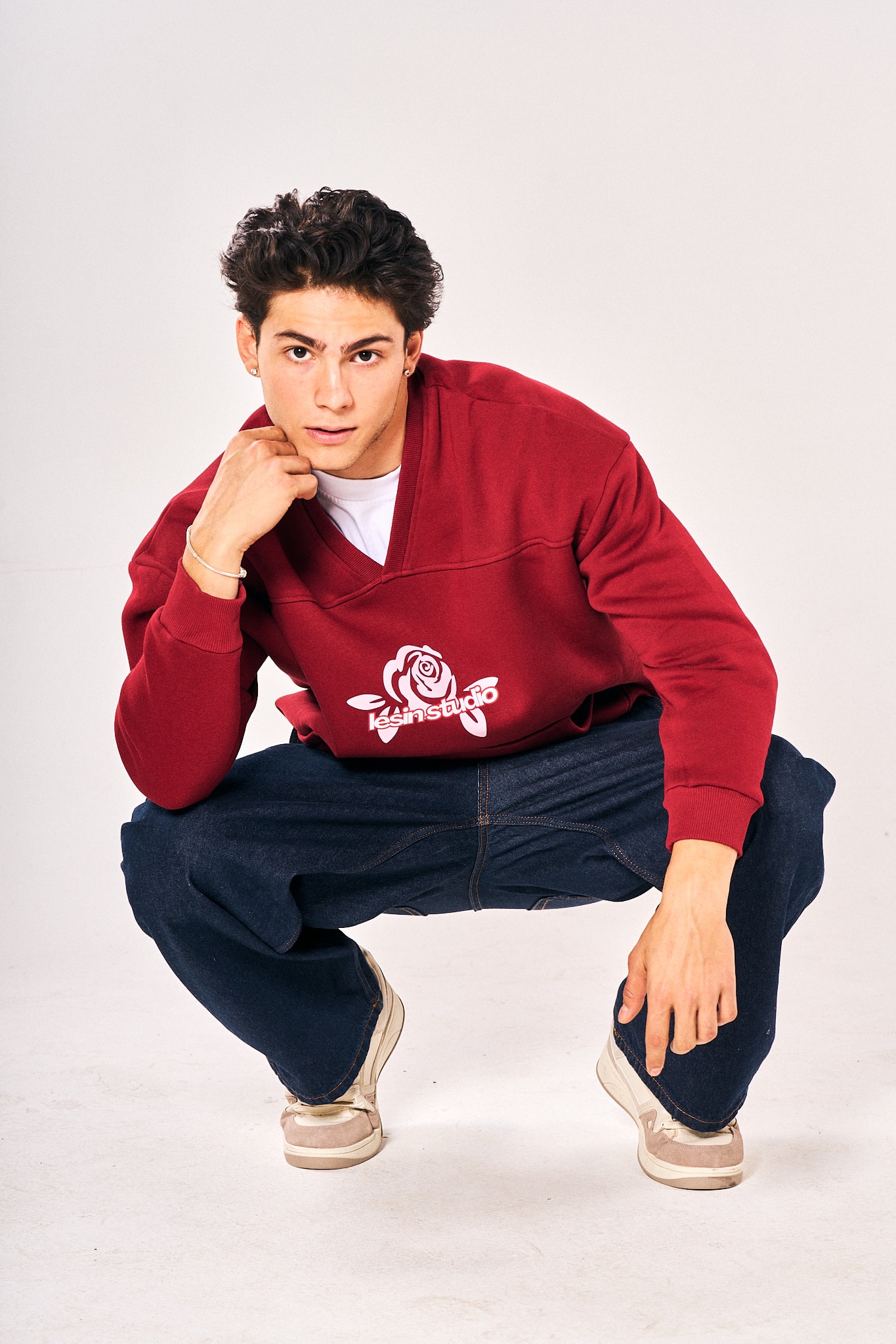 Bordo Gül Sweat