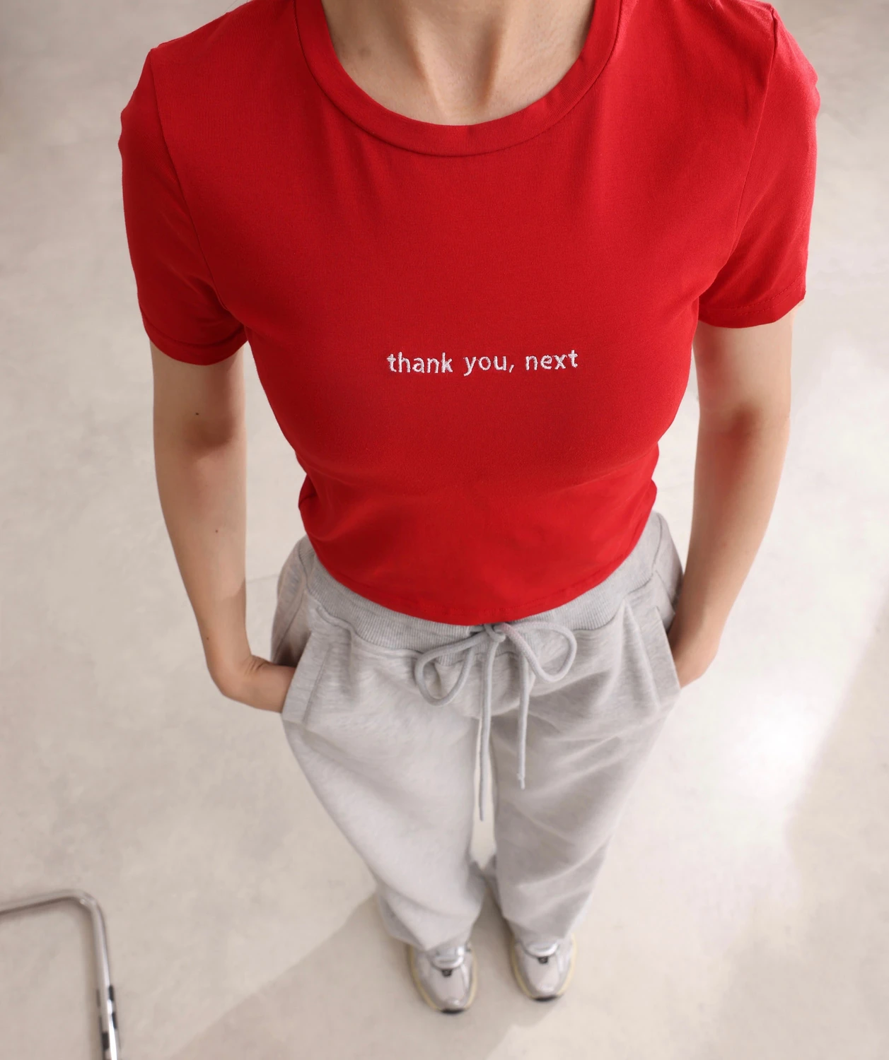 Next Nakışlı Crop Tişört