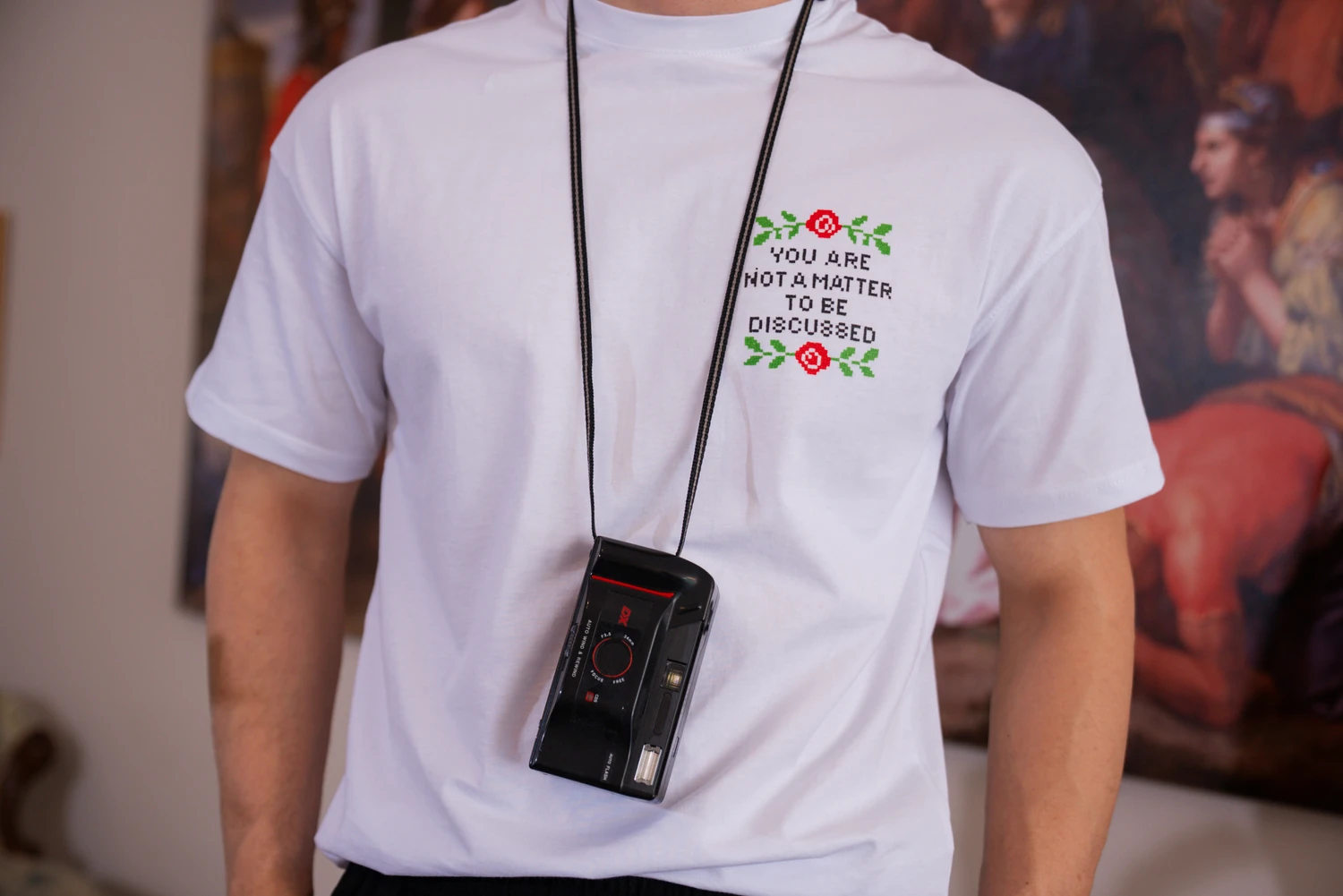 Konu Değilsin Baskılı Oversize Tişört