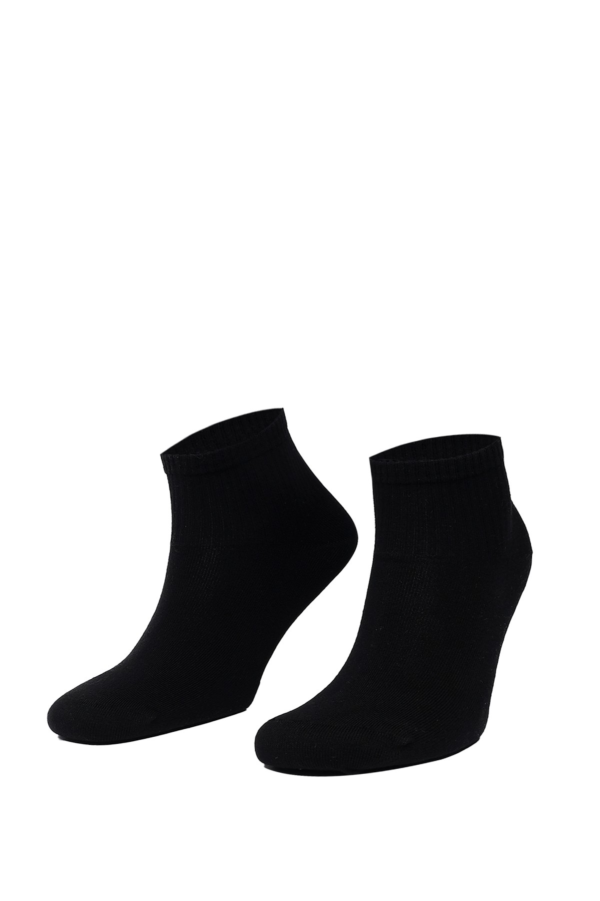 Aytuğ Women’s Black Cotton Sneaker Socks – 12-Pack