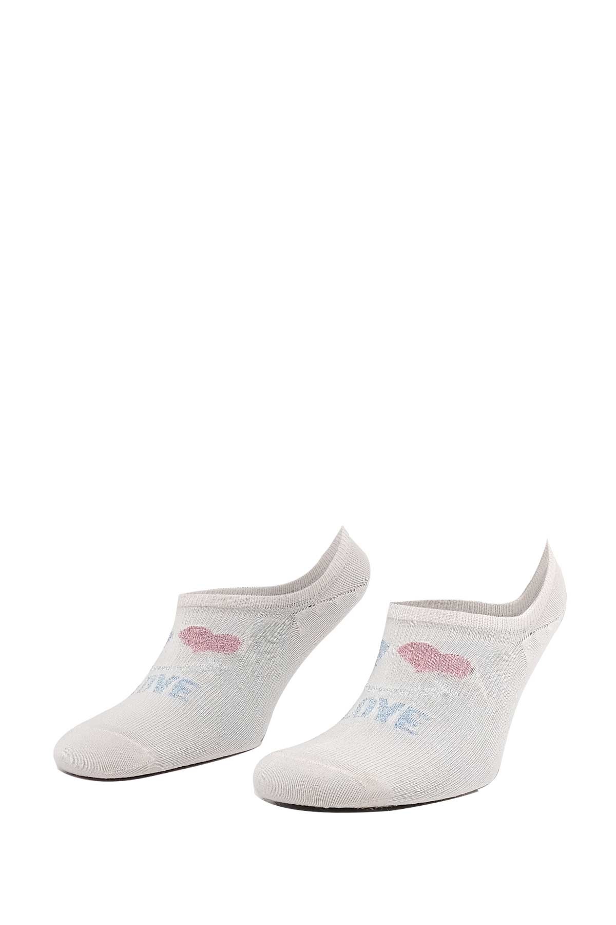 Aytuğ Women’s Bamboo No Show Socks – 12-Pair Set with “LOVE” Text Design (One Box)