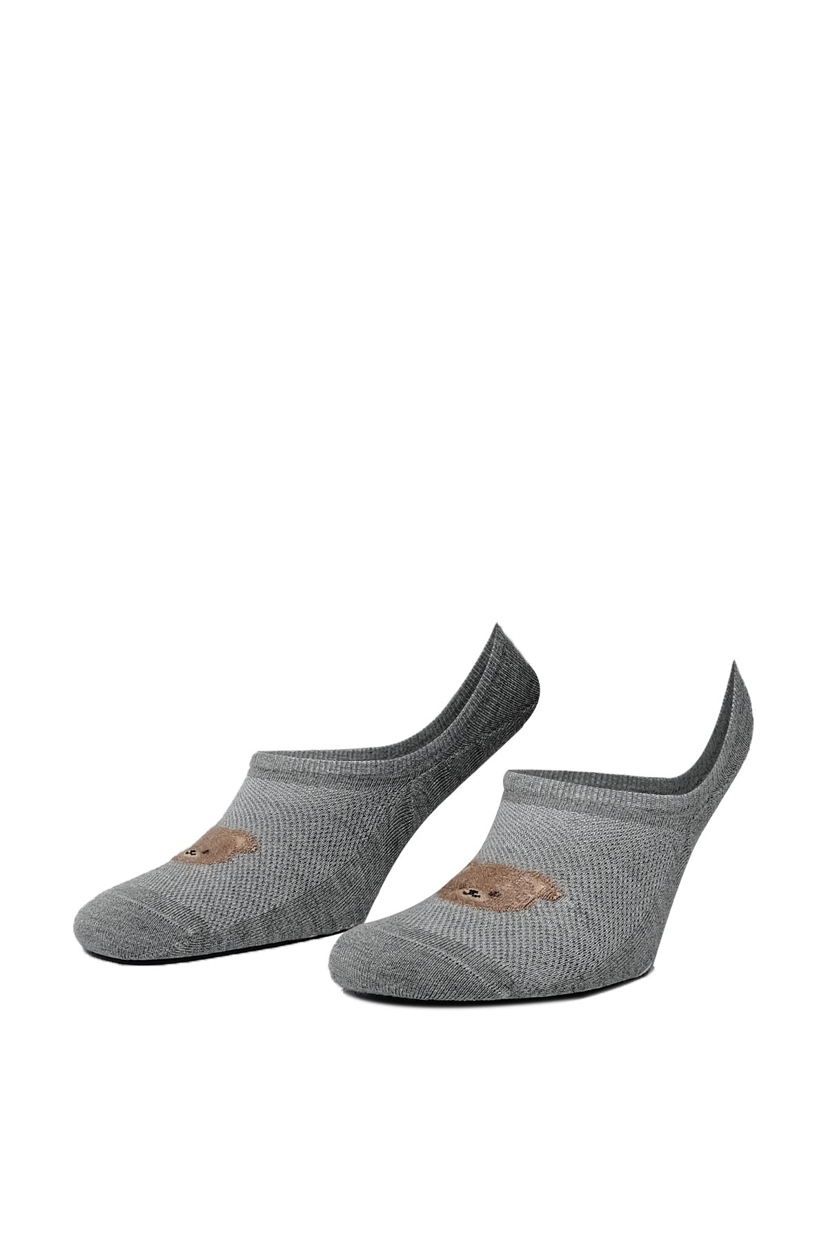 Aytuğ Women’s Modal No Show Socks – 12-Pack with Cute Bear Design