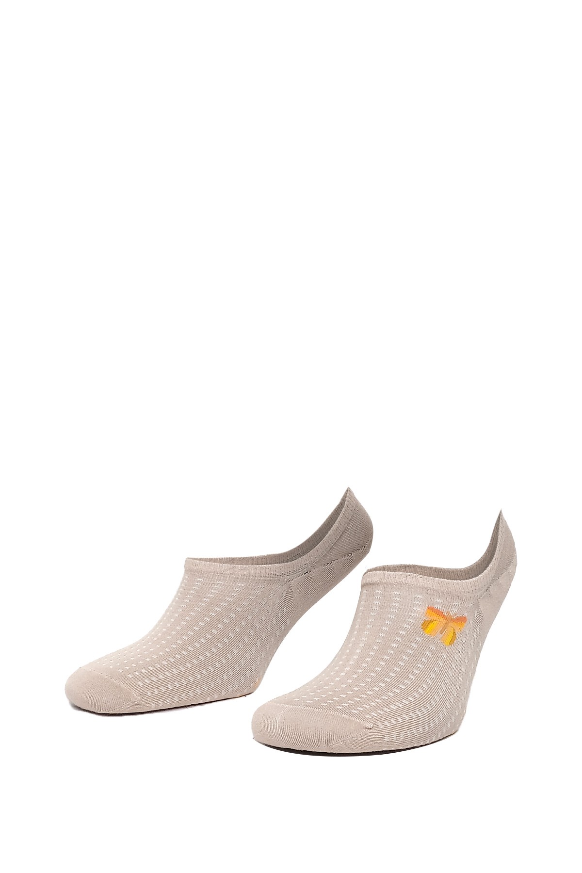 Aytuğ Women’s Modal No Show Socks – 12 Pairs with Butterfly Detail in One Box