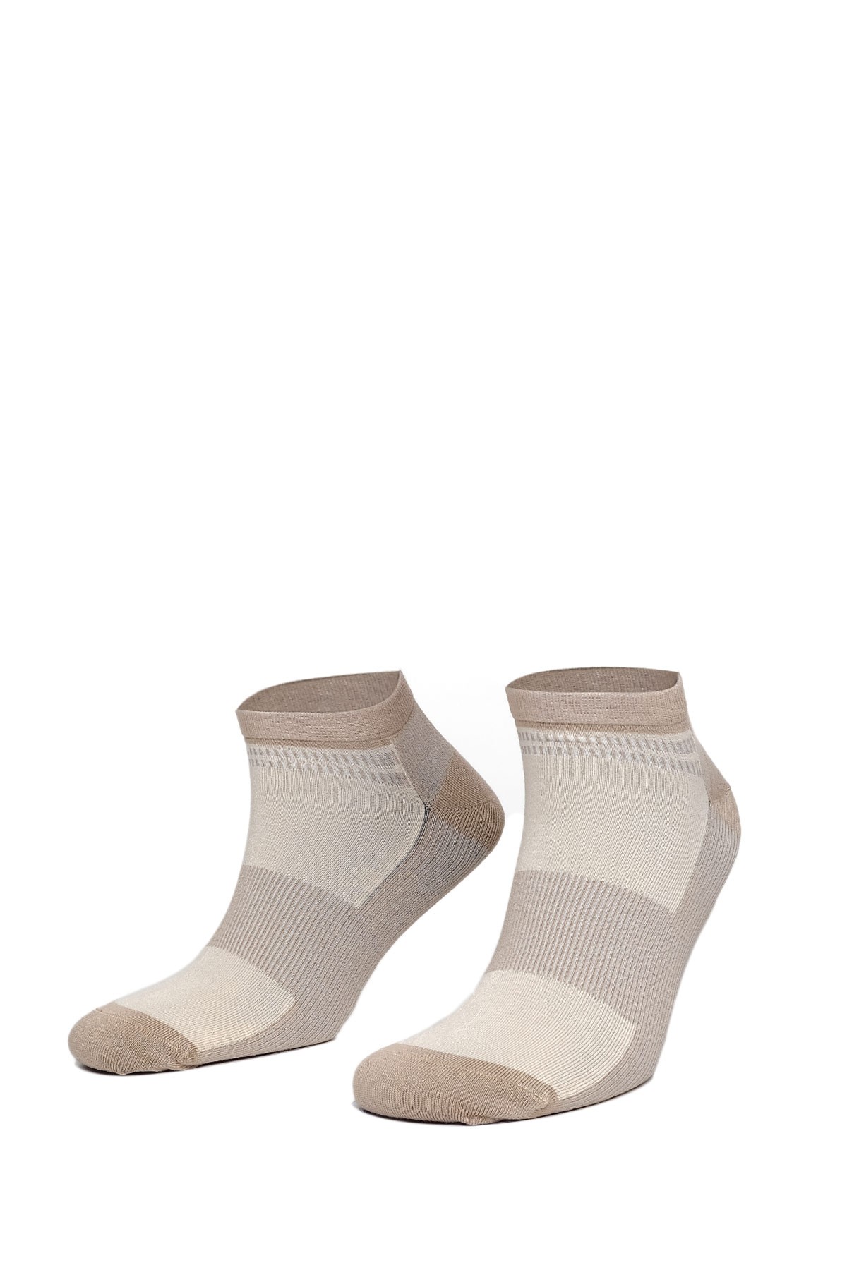 Bamboo Sneaker Socks for Men – Aytuğ 12-Pack with Tonal Geometric Accents, Seamless Toe